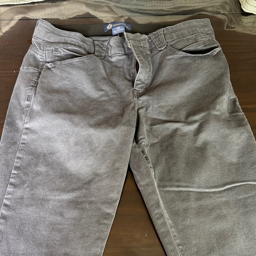 Democracy Women's Charcoal Ankle Pants